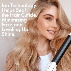 BONDIBOOST Clever Curler Curling Iron 1.25” Barre fr Natural Looking Waves/Curls